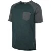 IXS Flow X Kids Short Sleeve MTB Jersey - Everglade/graphite