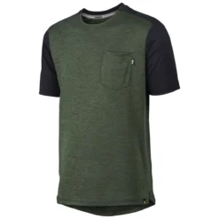 IXS Flow X Kids Short Sleeve MTB Jersey - Olive/black