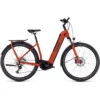 CUBE KATHMANDU HYBRID EXC 750 - Easy Entry Electric Touring Bike - 2023 - Red / Black