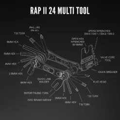Lezyne RAP II Multi Tool - #24 -Bike Sale Shop lezyne rap ii 24 mini tool 11 1265613