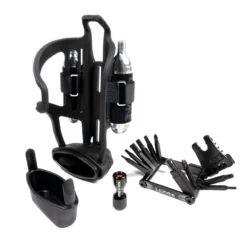 Lezyne Tubeless Flow Storage Cage - Bottle Cage - With CO2 Cartridges