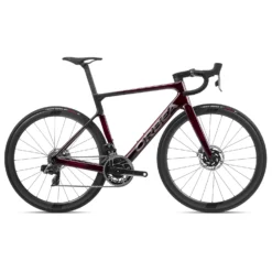 Orbea Orca M11eLTD PWR - Red ETap AXS Road Bike - 2022 - Red Wine - Raw Carbon