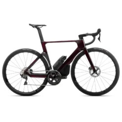 Orbea Orca Aero M20LTD Ultegra Road Bike - 2022 - Red Wine (gloss) - Raw Carbon (matte)