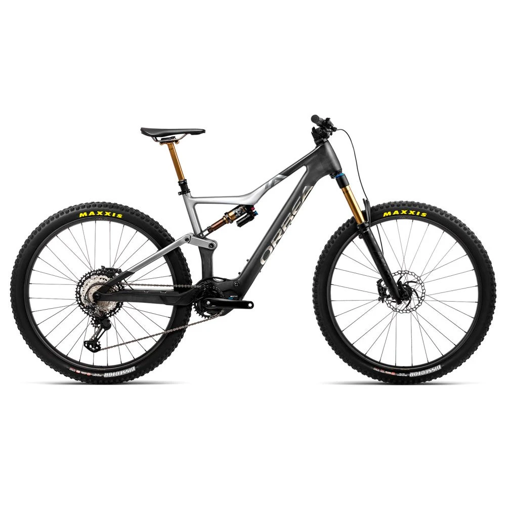 Orbea RISE M-TEAM Electric Mountain Bike - 2023 - Carbon Raw - Shark Grey (matt) 1 Orbea RISE M-TEAM Electric Mountain Bike - 2023 - Carbon Raw - Shark Grey (matt)