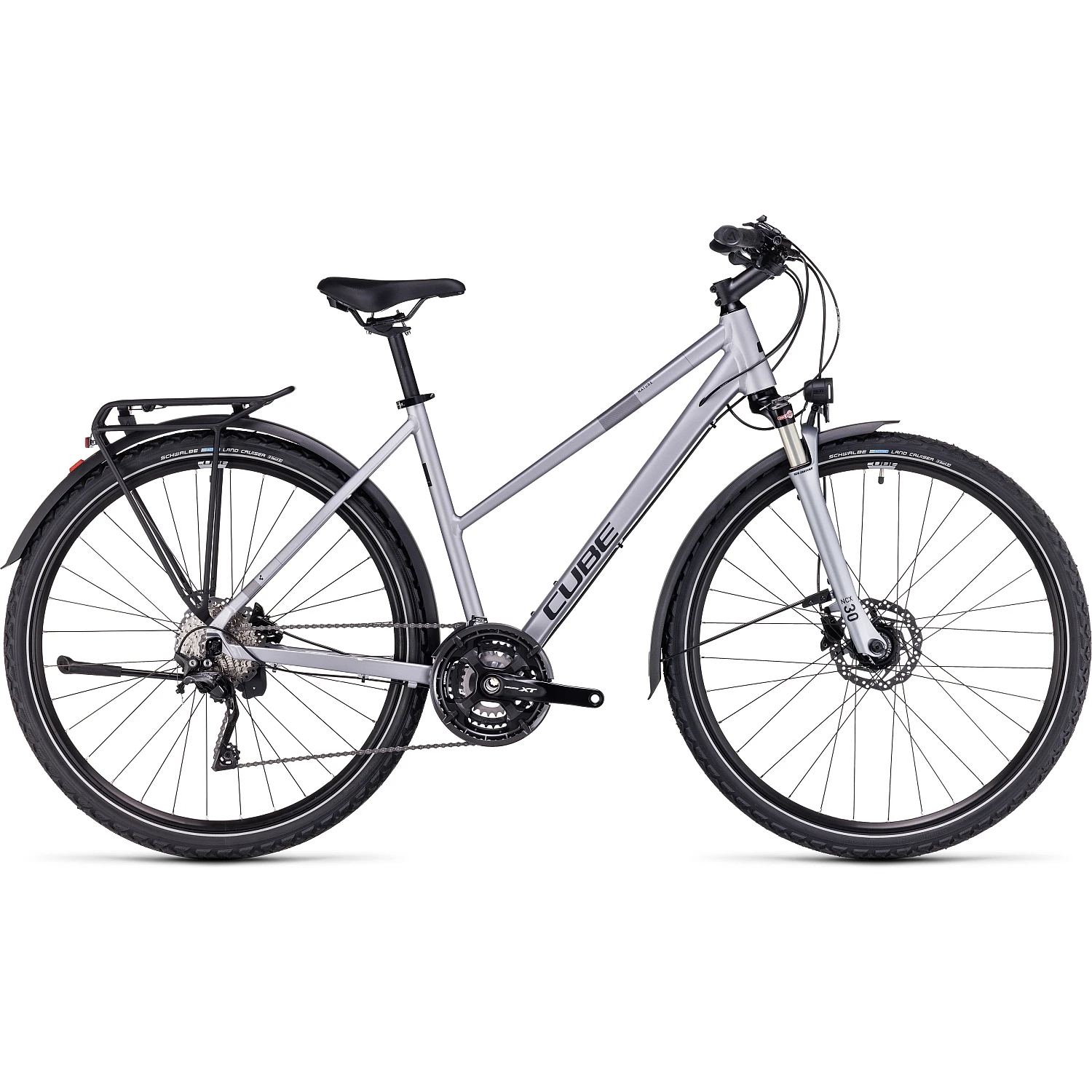 CUBE NATURE EXC Allroad - Women Cross Bike - 2023 - Polarsilver / Black A00 1 CUBE NATURE EXC Allroad - Women Cross Bike - 2023 - Polarsilver / Black A00