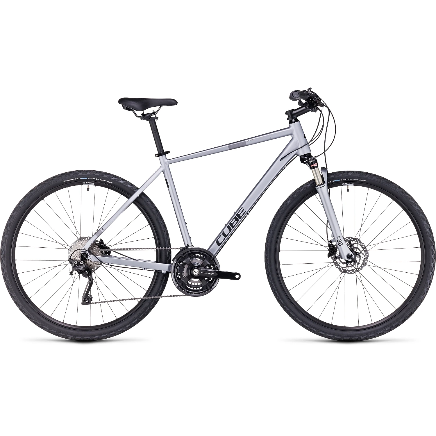 CUBE NATURE EXC - Cross Bike - 2023 - Polarsilver / Black A00 1 CUBE NATURE EXC - Cross Bike - 2023 - Polarsilver / Black A00