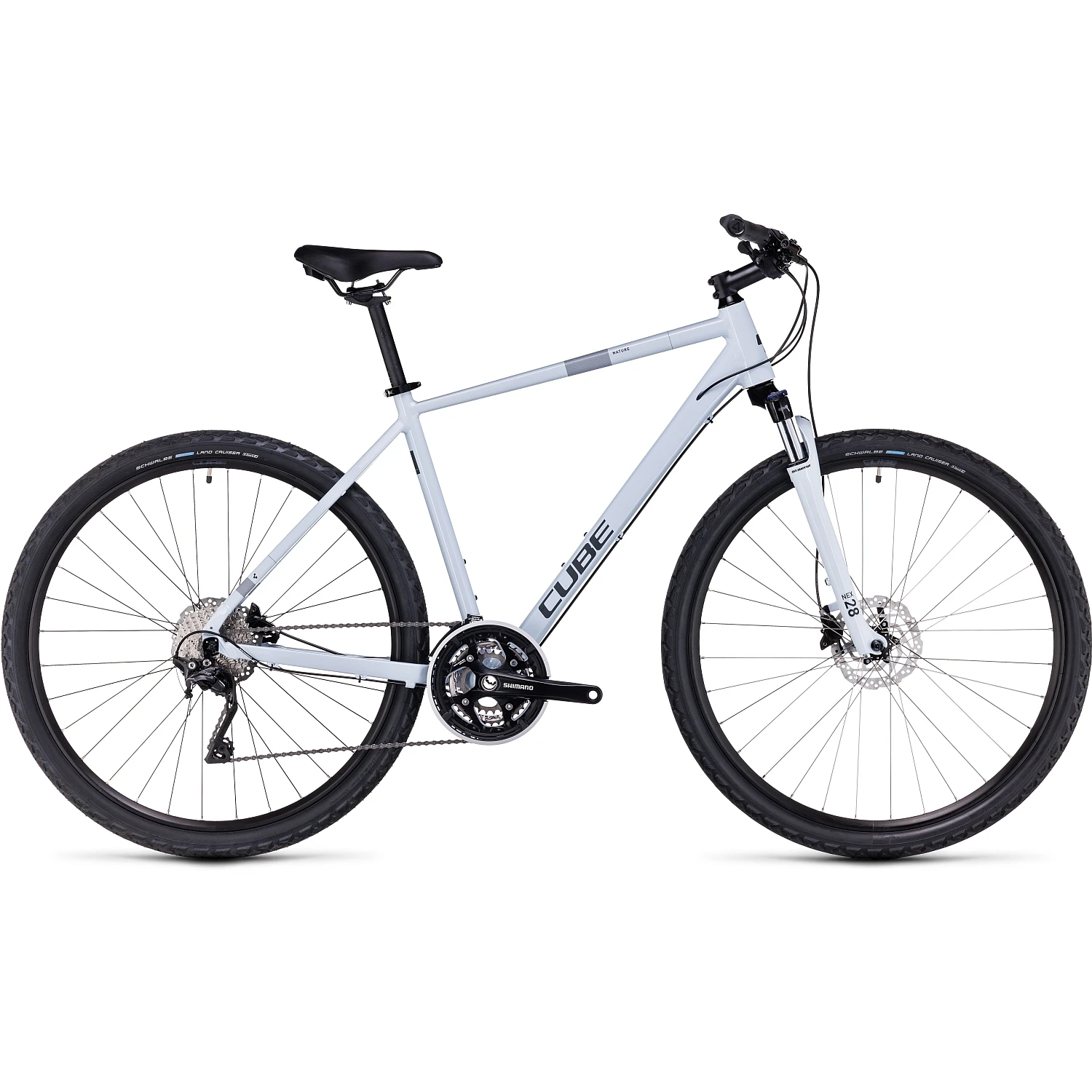 CUBE NATURE Pro - Cross Bike - 2023 - Frostwhite / Grey 1 CUBE NATURE Pro - Cross Bike - 2023 - Frostwhite / Grey