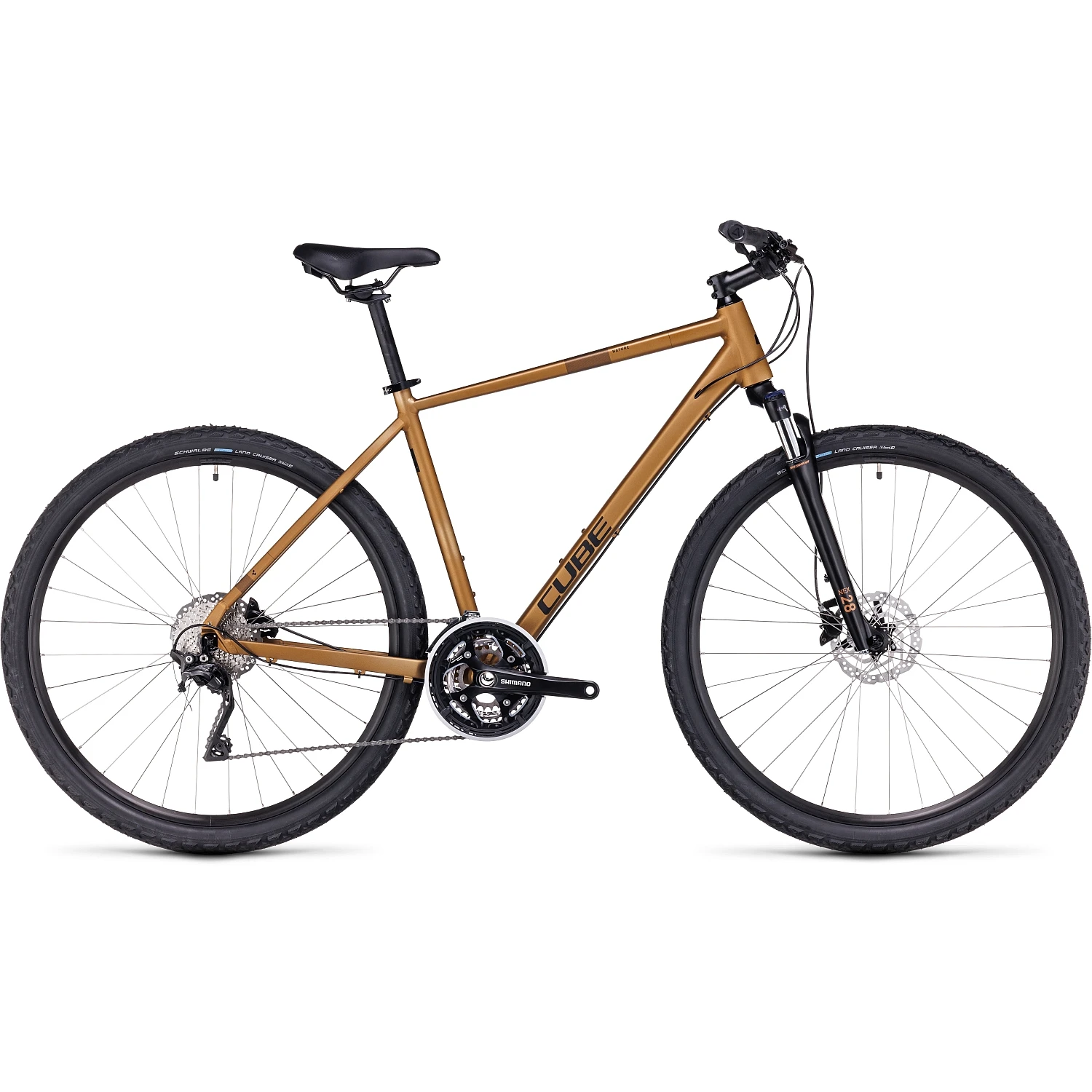 CUBE NATURE Pro - Cross Bike - 2023 - Gold / Black A00 1 CUBE NATURE Pro - Cross Bike - 2023 - Gold / Black A00