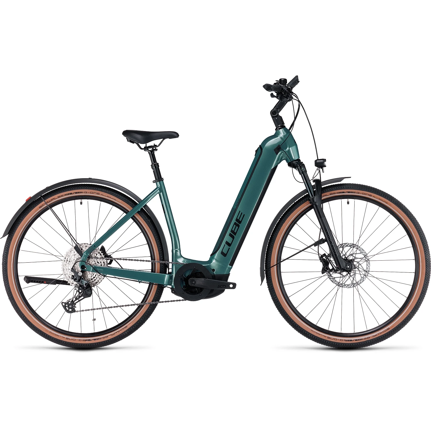CUBE NURIDE HYBRID SLX 750 Allroad - Easy Entry Electric Bike - 2023 - Verde / Black 1 CUBE NURIDE HYBRID SLX 750 Allroad - Easy Entry Electric Bike - 2023 - Verde / Black