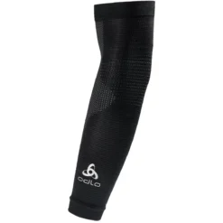 Odlo Aeolus Ceramiwarm Armwarmer - Black - Odlo Steel Grey
