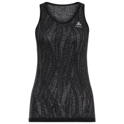 Odlo Women's Blackcomb Light Eco Singlet - Black - Space Dye