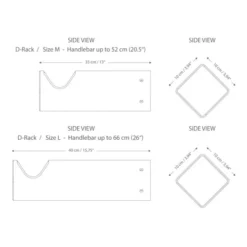 Parax D-Rack Bicycle Wall Mount - Black - Red - Kebony -Bike Sale Shop parax d rack bicycle wall mount 1 994723
