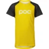 POC Youth's Essential MTB Tee - 8532 Aventurine Yellow/Sylvanite Grey