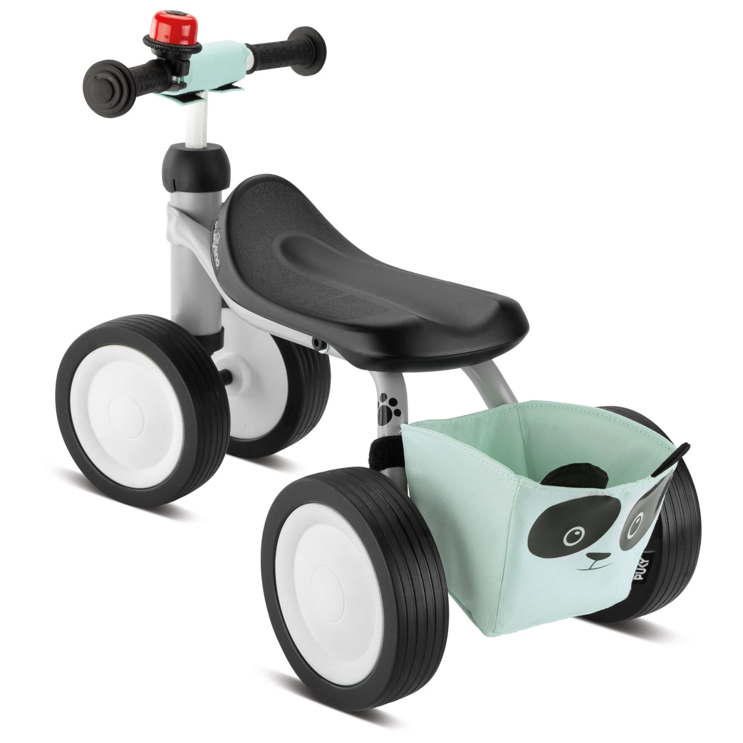 Puky PUKYlino Children's Running Bike - Bundle Incl. Frame Bag - Grey Panda 2 Puky PUKYlino Children's Running Bike - Bundle Incl. Frame Bag - Grey Panda - Image 2