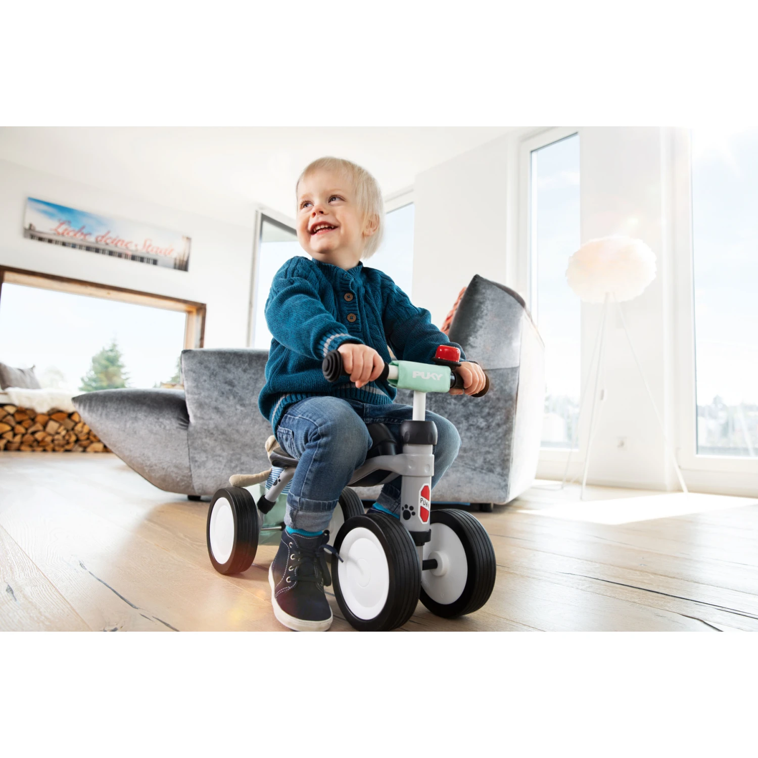 Puky PUKYlino Children's Running Bike - Bundle Incl. Frame Bag - Grey Panda 7 Puky PUKYlino Children's Running Bike - Bundle Incl. Frame Bag - Grey Panda - Image 7