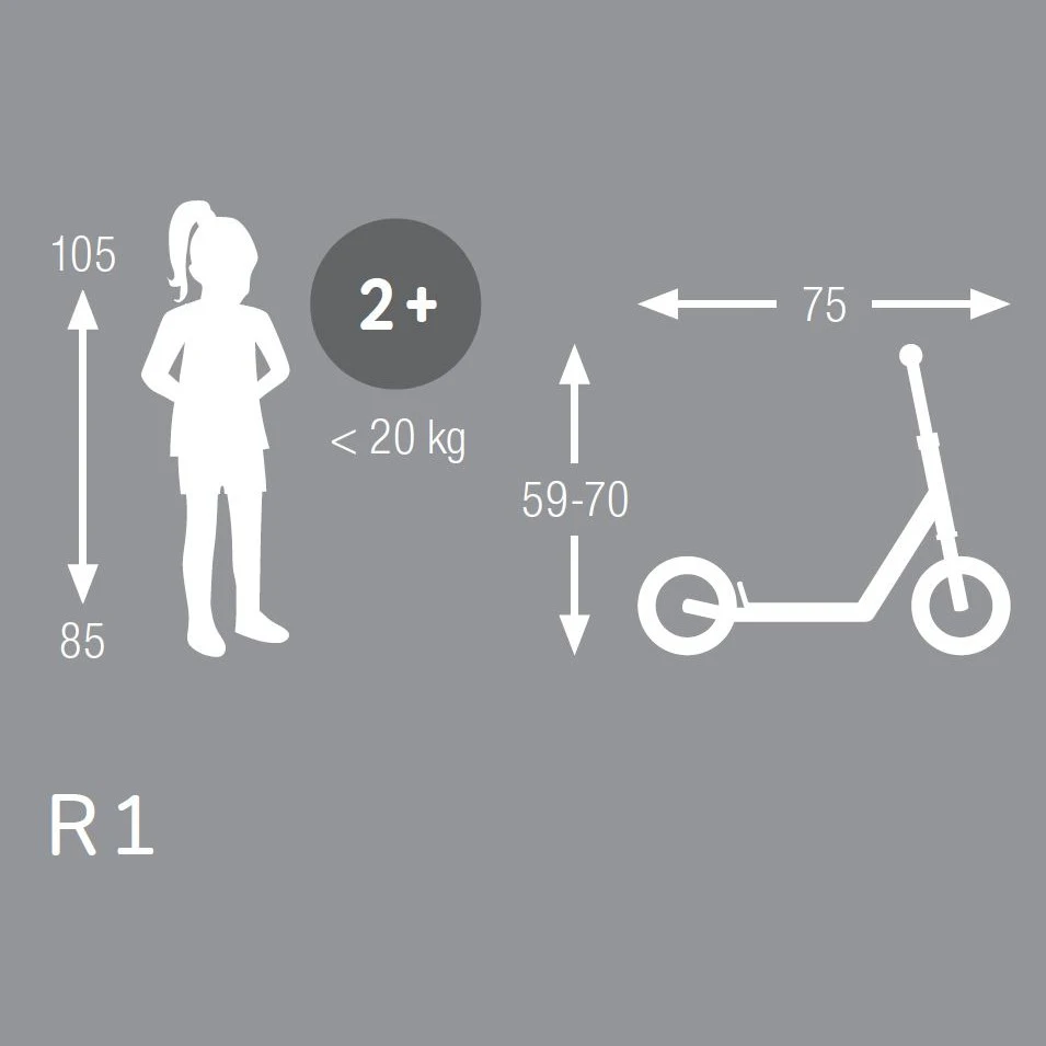 Puky R 1 Scooter - Rosé 2 Puky R 1 Scooter - Rosé - Image 2