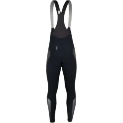 Q36.5 Winter Bib Tights Grid Skin With Insert - Black