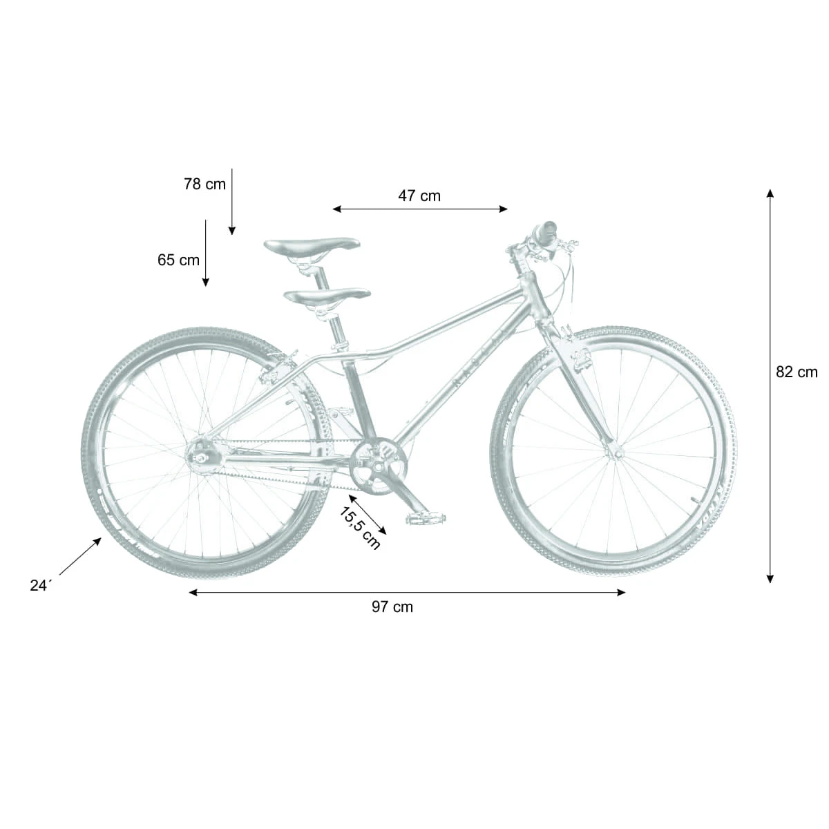 Rascal 24 Nexus 3-Speed - 24" Children's Bike - 2022 - Titan 2 Rascal 24 Nexus 3-Speed - 24" Children's Bike - 2022 - Titan - Image 2