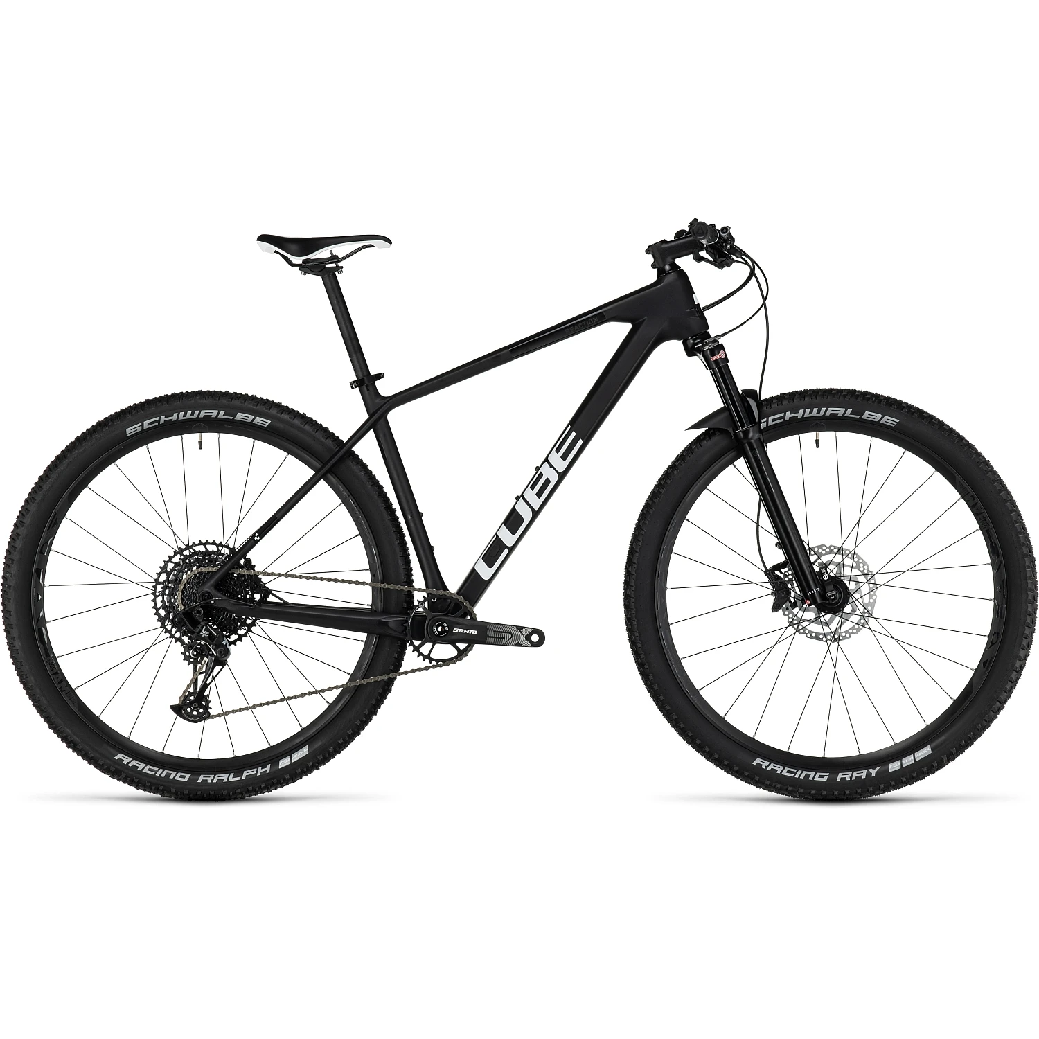CUBE REACTION C:62 ONE - 29" Carbon Mountainbike - 2023 - Carbon / White 1 CUBE REACTION C:62 ONE - 29" Carbon Mountainbike - 2023 - Carbon / White
