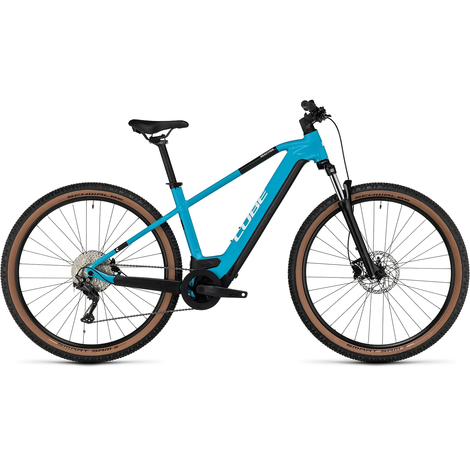 CUBE REACTION HYBRID ONE 750 - Electric Mountain Bike - 2023 - Skyblue / White 1 CUBE REACTION HYBRID ONE 750 - Electric Mountain Bike - 2023 - Skyblue / White