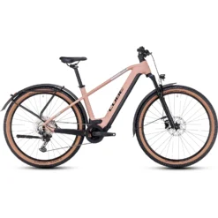 CUBE REACTION HYBRID Pro 750 Allroad - Electric Mountain Bike - 2023 - Blushrose / Silver
