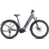 CUBE REACTION HYBRID Pro 625 Allroad - 27.5" Easy Entry Electric Mountain Bike - 2023 - Flashgrey / Green
