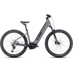 CUBE REACTION HYBRID Pro 625 - 27.5" Easy Entry Electric Mountain Bike - 2023 - Flashgrey / Green