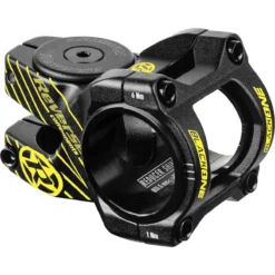 Reverse Components Black-One D-2 MTB Stem | 35mm - 31.8/35mm - Black/yellow