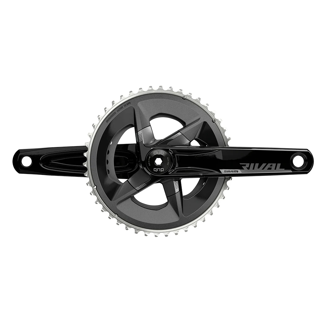 SRAM Rival (D1) Crankset 2x12-speed - 48/35 Teeth - DUB - Black - Chainline 45mm 1 SRAM Rival (D1) Crankset 2x12-speed - 48/35 Teeth - DUB - Black - Chainline 45mm