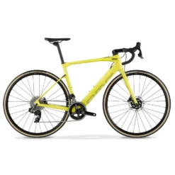 BMC ROADMACHINE AMP TWO - Electric Road Bike - 2023 - Lime Yellow & Midnight Blue