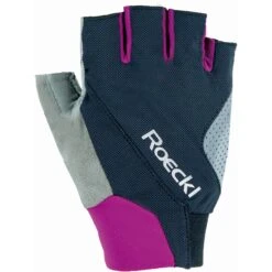 Roeckl Sports Ivory Cycling Gloves - Black/berry 064