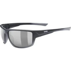Uvex Sportstyle 230 Glasses - Black Matt/litemirror Silver