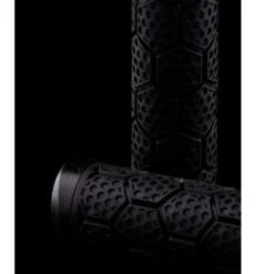 Sixpack D-Trix PA Lock-On Handlebar Grips - Steel Grey -Bike Sale Shop sixpack d trix pa grips black close 1376274