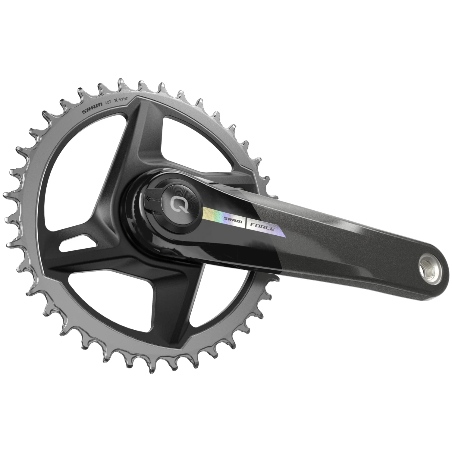 SRAM Force 1 Powermeter Crankset - Carbon | AXS | DUB | Wide | 1x12-speed | D2 - 40 Teeth | Unicorn Grey 3 SRAM Force 1 Powermeter Crankset - Carbon | AXS | DUB | Wide | 1x12-speed | D2 - 40 Teeth | Unicorn Grey - Image 3