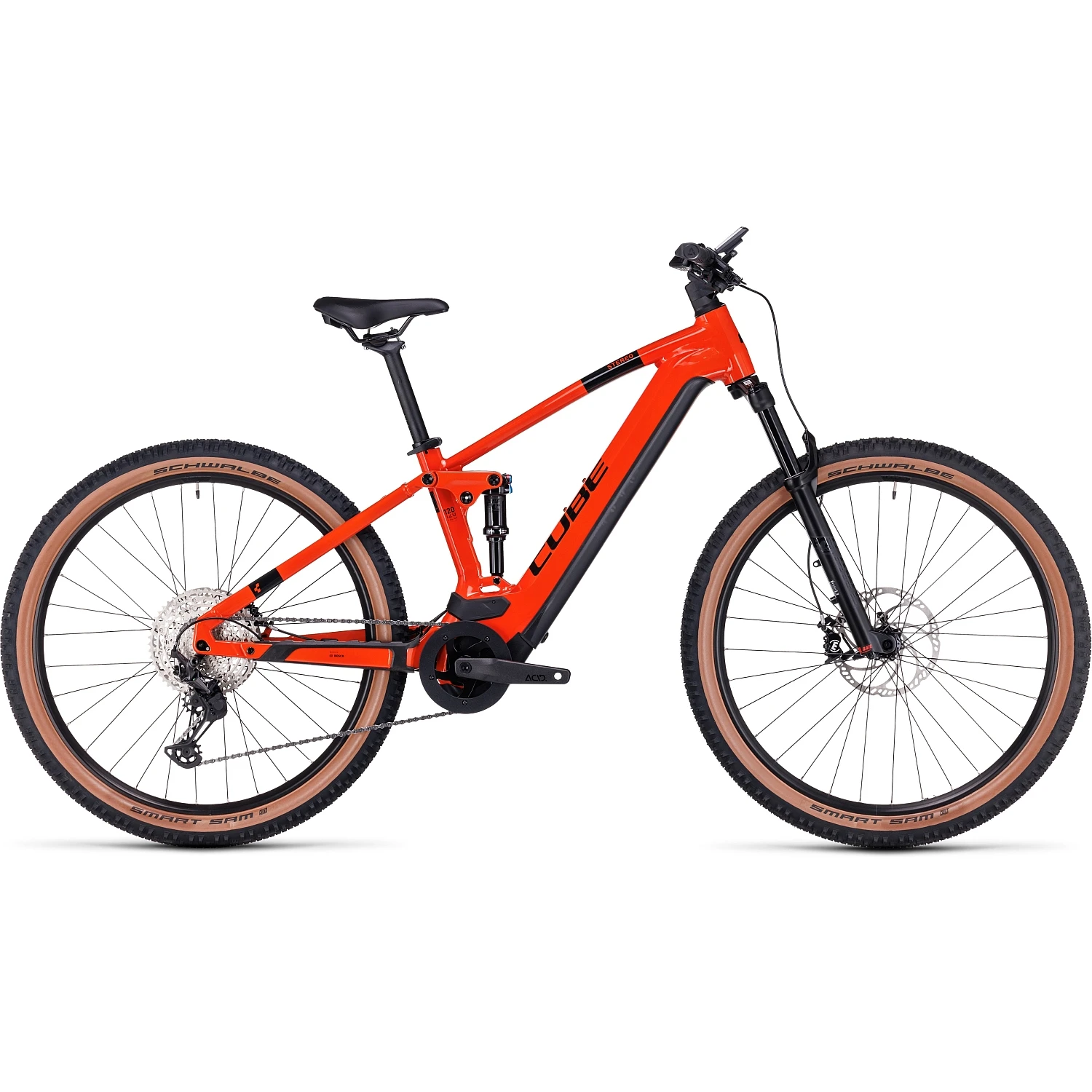 CUBE STEREO HYBRID 120 Race 625 - Electric Mountainbike - 2023 - Fireorange / Black 1 CUBE STEREO HYBRID 120 Race 625 - Electric Mountainbike - 2023 - Fireorange / Black