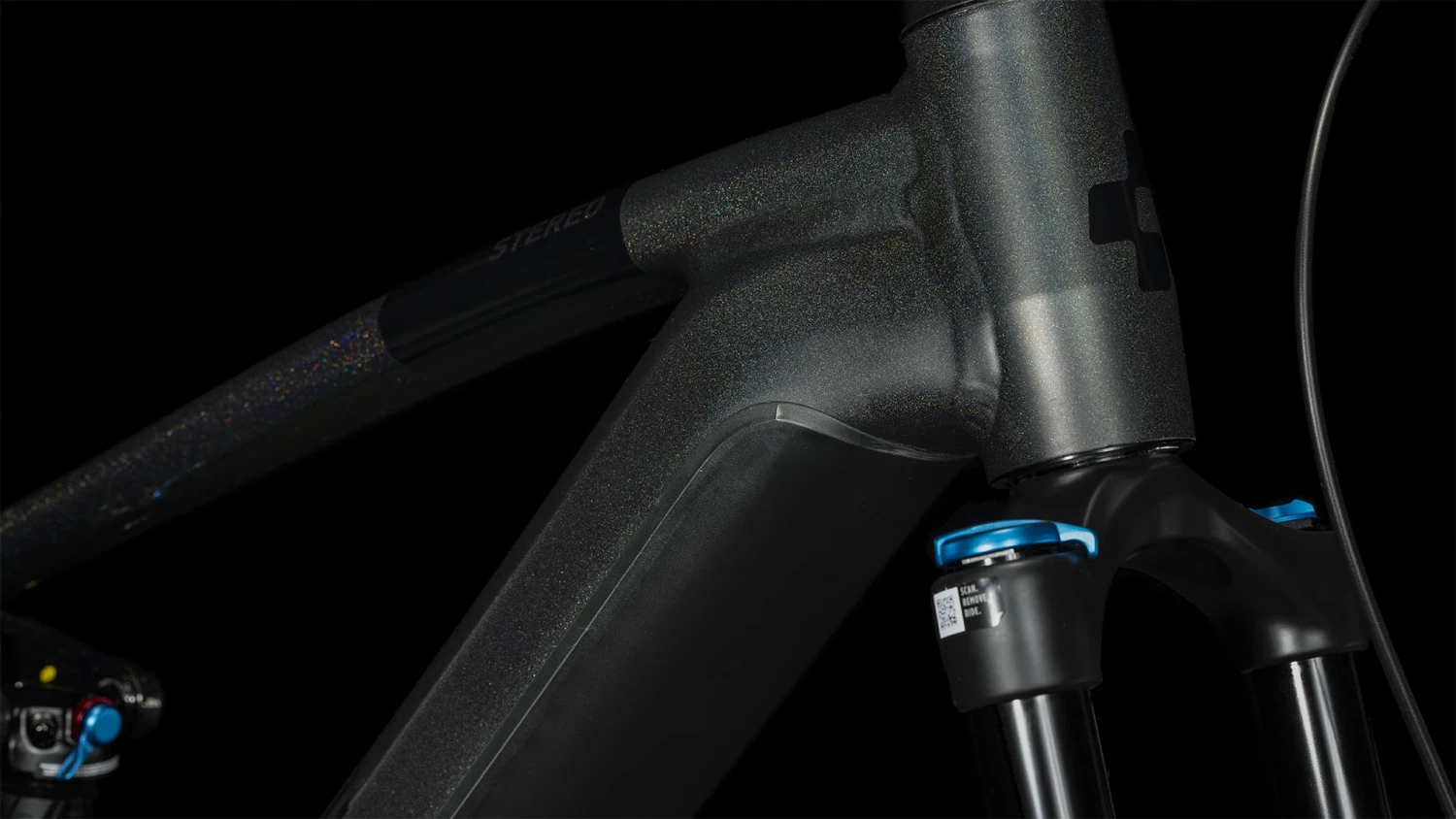 CUBE STEREO HYBRID 120 SLT 750 - Electric Mountainbike - 2023 - Prizmblack / Black 3 CUBE STEREO HYBRID 120 SLT 750 - Electric Mountainbike - 2023 - Prizmblack / Black - Image 3