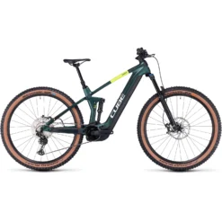 CUBE STEREO HYBRID 140 HPC SLX 750 - Carbon Electric Mountainbike - 2023 - Goblin / Yellow