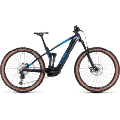 CUBE STEREO HYBRID 140 HPC SLX 750 - Carbon Electric Mountainbike - 2023 - Liquidblue / Blue A00