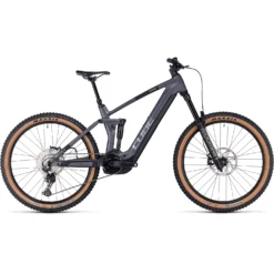 CUBE STEREO HYBRID 160 HPC Race 750 - 27.5" Carbon Electric Mountainbike - 2023 - Grey / Metal