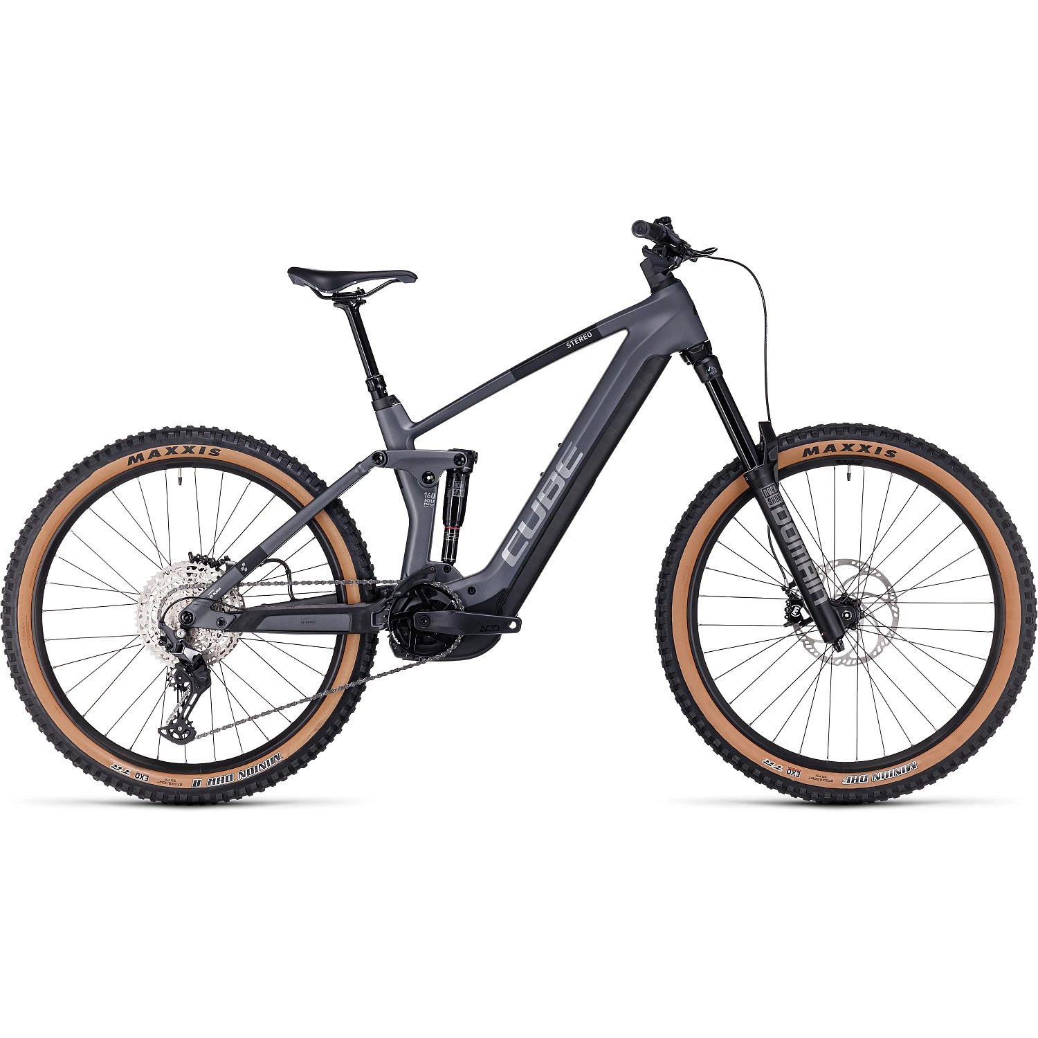 CUBE STEREO HYBRID 160 HPC Race 750 - 27.5" Carbon Electric Mountainbike - 2023 - Grey / Metal 1 CUBE STEREO HYBRID 160 HPC Race 750 - 27.5" Carbon Electric Mountainbike - 2023 - Grey / Metal