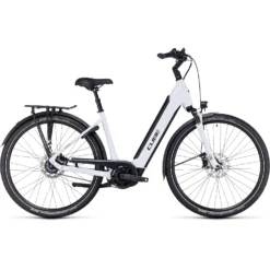 CUBE SUPREME HYBRID EXC 625 - Easy Entry Electric Bike - 2023 - Flashwhite / Black