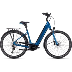 CUBE SUPREME SPORT HYBRID EXC 625 - Easy Entry Electric Bike - 2023 - Blue / Black