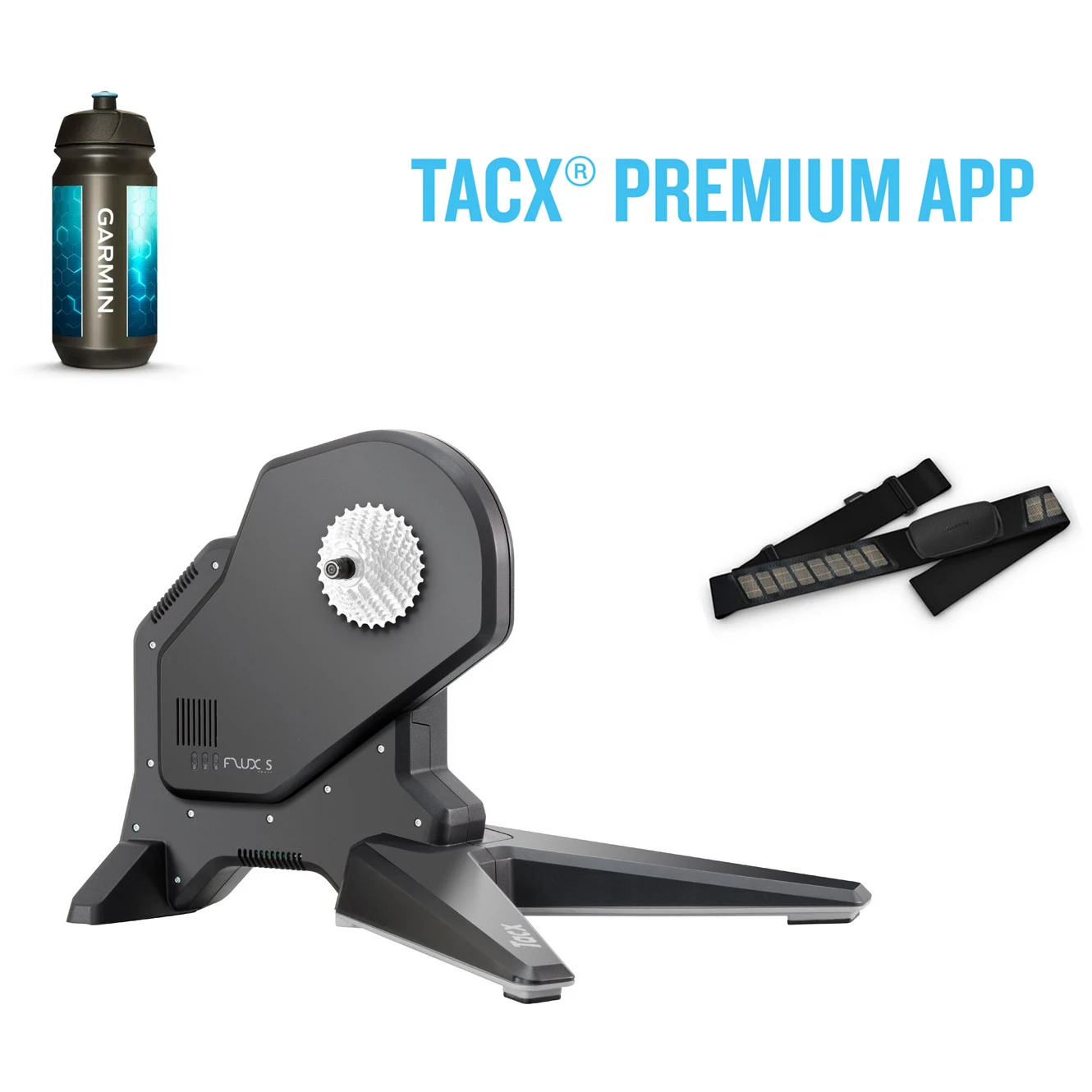 Garmin Tacx FLUX S Smart T2900S - Direct Drive Cycletrainer + Promo-Box Incl. 6 Mon. Tacx Premium 1 Garmin Tacx FLUX S Smart T2900S - Direct Drive Cycletrainer + Promo-Box Incl. 6 Mon. Tacx Premium