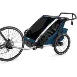 Thule Chariot Cross 2 - Bike Trailer For 2 Kids - Majolica Blue -Bike Sale Shop thule chariot cross 2 bike trailer for 2 kids majolica blue 2 959131
