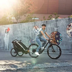 Thule Chariot Lite 2 - Bike Trailer For 2 Kids - Agave -Bike Sale Shop thule chariot lite 1 bike trailer for 1 kid agave 27 1278941