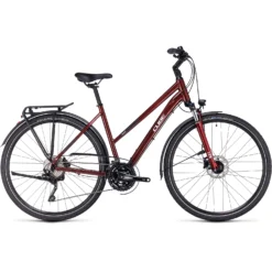 CUBE TOURING EXC - Women Touring Bike - 2023 - Red / White A00