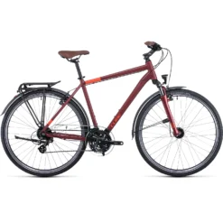 CUBE TOURING - Trekking Bike - 2022 - Darkred/red A00