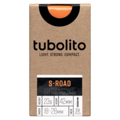 Tubolito S-Tubo Road 700C Tube - Orange - Presta Valve