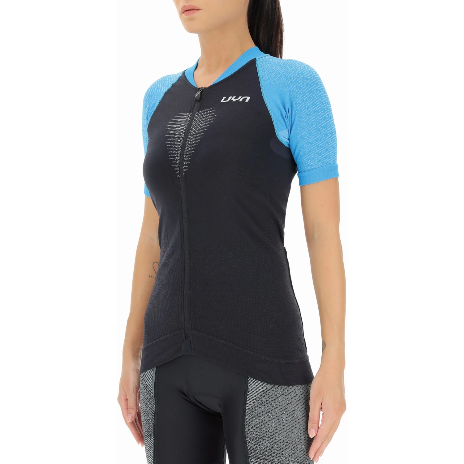 UYN Biking Granfondo T-Shirt Women - Blackboard/Danube Blue 2 UYN Biking Granfondo T-Shirt Women - Blackboard/Danube Blue - Image 2